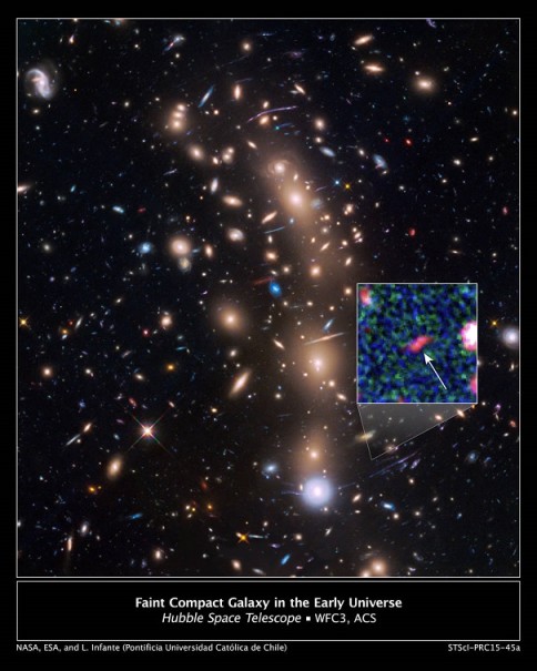 Самую тусклую галактику астрономы обнаружили во Вселенной