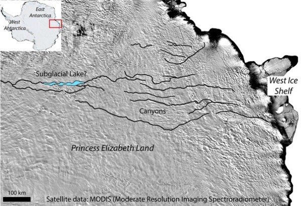 В Антарктиде найден наибольший каньон на Земле