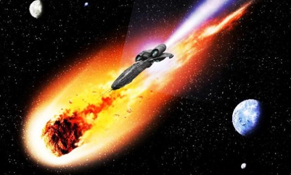 Американские уфологи опубликовали видеозапись стыковки астероида с НЛО