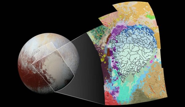 Ученые составили геологическую карту Плутона