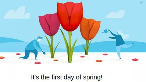 Соцсеть фейсбук поздравила пользователей с первым днём астрономической весны