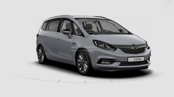 Первые изображения обновленного минивэна Opel Zafira