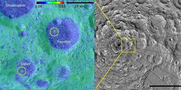 Астрономы обнаружили на черной стороне Луны два молодых кратера