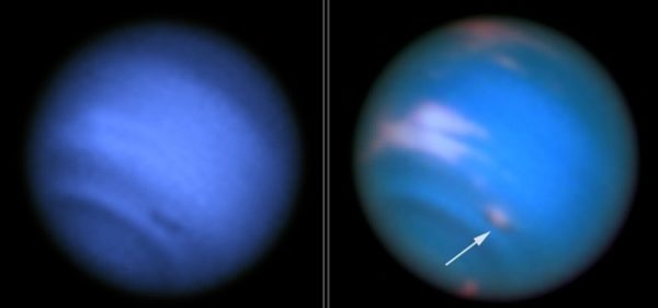 Телескоп Hubble нашел пятно на Нептуне
