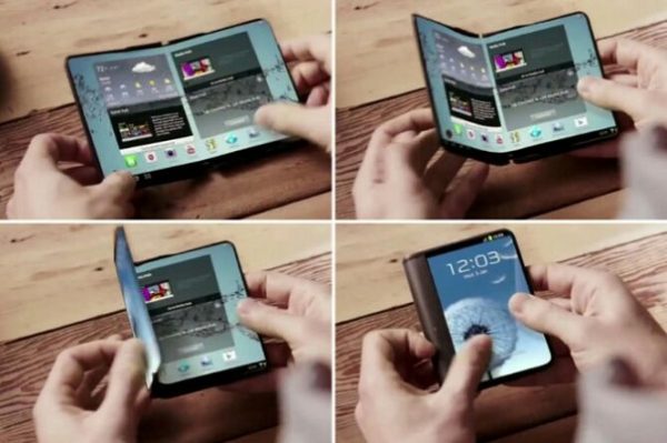 Самсунг представит мобильные телефоны с гнущимся дисплеем