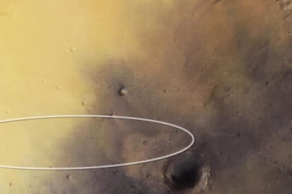 ЕКА показало где приземлится на Марсе ровер'Скиапарелли