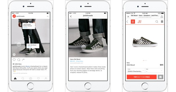 Инстаграм тестирует функцию покупки товаров внутри сервиса