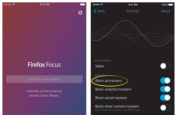 Mozilla выпустила безопасный браузер Firefox Focus для iOS