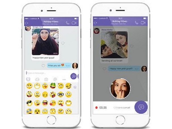 Viber даст возможность посылать видеосообщения