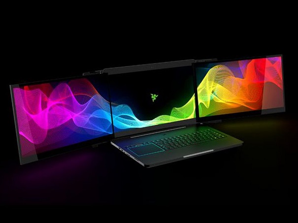 Razer представила сумасшедший ноутбук с тремя экранами