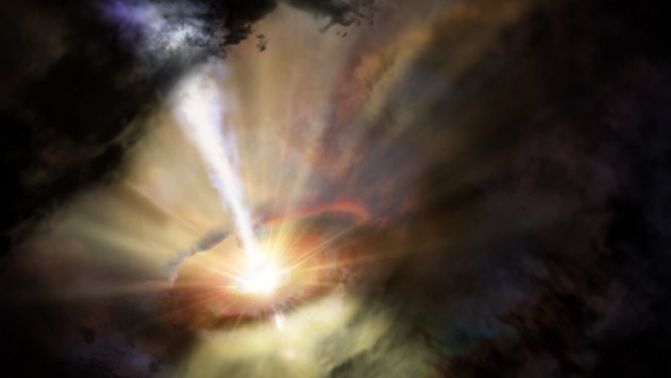 Ученые обнаружили загадочную черную дыру в центре спиральной галактики