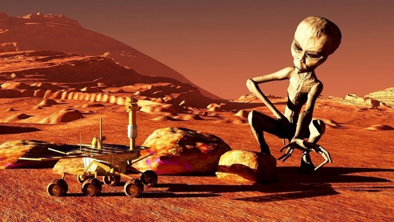 Виртуальный исследователь выявил на Марсе загадочную статую‍