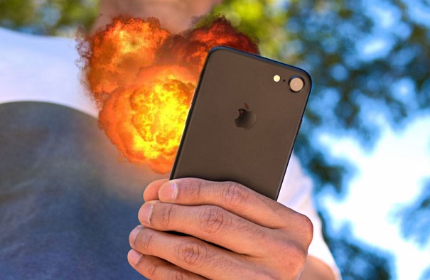 IPhone 6 взорвался в руках владельца при сдачи девайса в ремонт