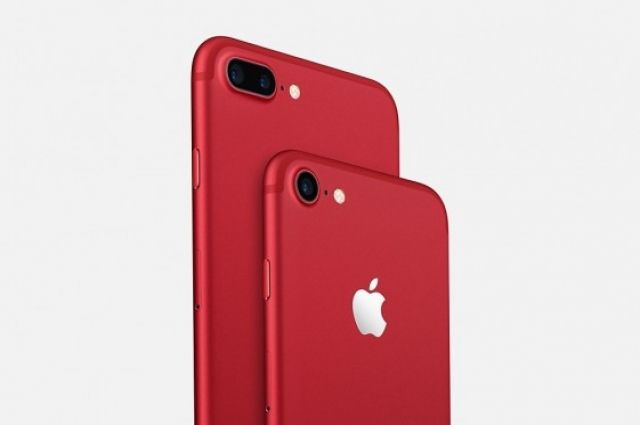 Apple представила лимитированные красные iPhone