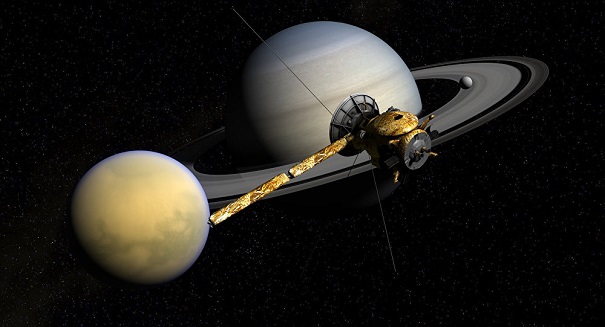 Cassini прислал на Землю первые снимки из атмосферы Сатурна