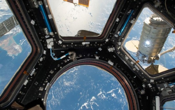 Камера МКС зафиксировала в открытом космосе «человека в синей шапочке»