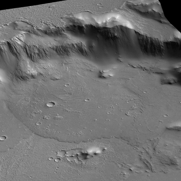 Неповторимую фотокарточку водопада из лавы на Марсе показали NASA