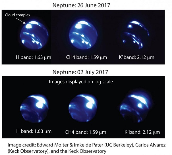 На поверхности Нептуна зафиксировали немалый шторм