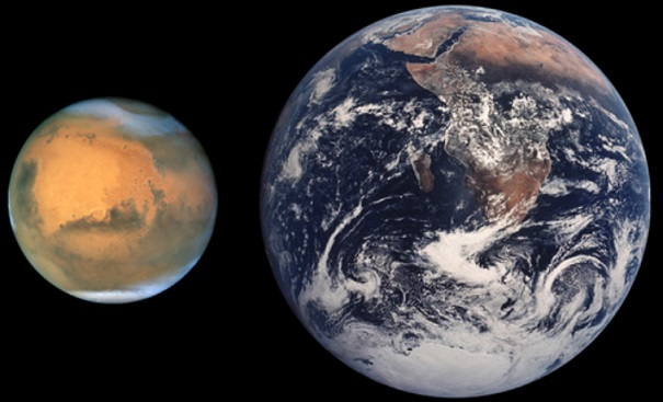 По мнению ученых, Марс имеет синий цвет