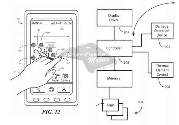 Motorola запатентовала смартфон с самовосстанавливающимся дисплеем
