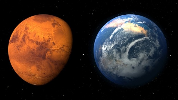 Ученые: Земля и Марс наполовину испарились во время своего рождения