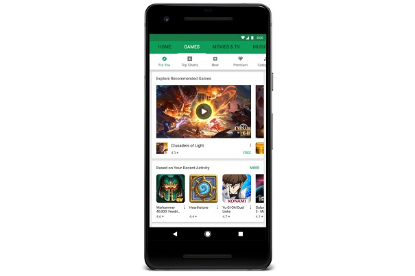 В Google Play возникла возможность запуска приложений без установки