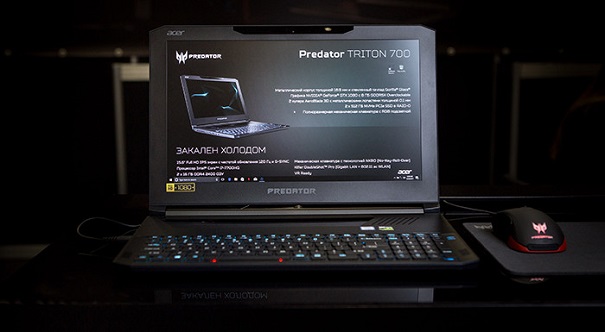 Тонкий игровой ноутбук Acer Predator Triton 700 появился в РФ