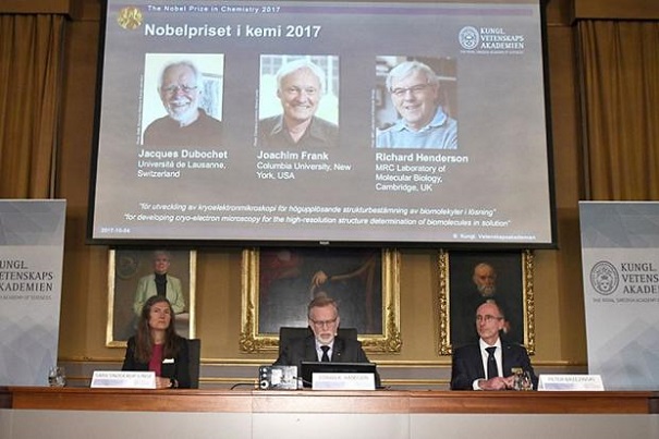 Объявлены лауреаты Нобелевской премии по химии 2017