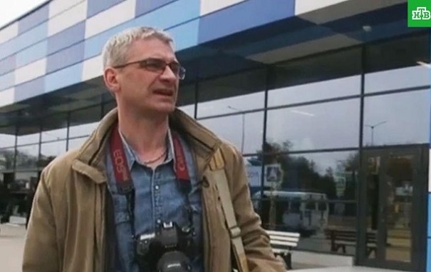 В центре украинской столицы задержали репортера русского канала НТВ