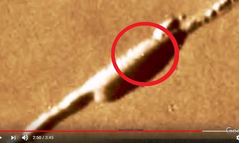 Уфолог нашел на Марсе разбившийся 18-километровый «звездолет»