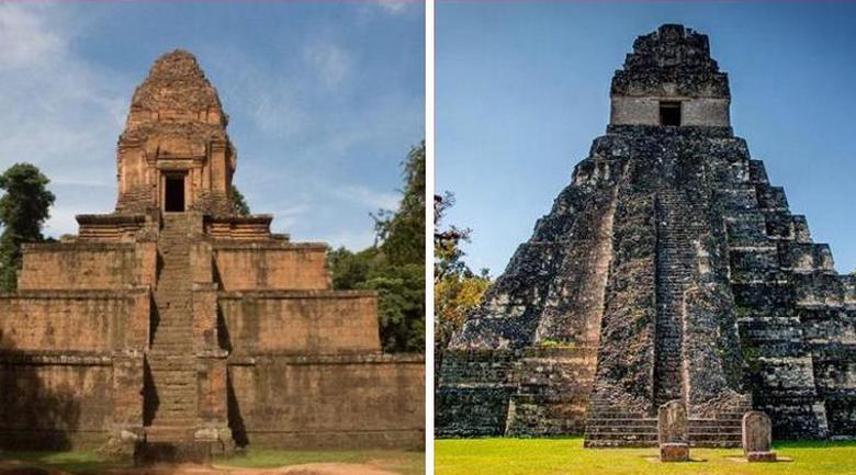 Одинаковые храмы на разных континентах. Кто их строил?