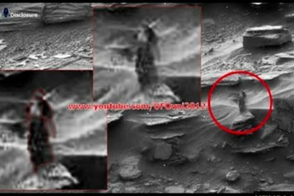 В кратере Меркурия уфологи увидели существо, молящее о пощаде