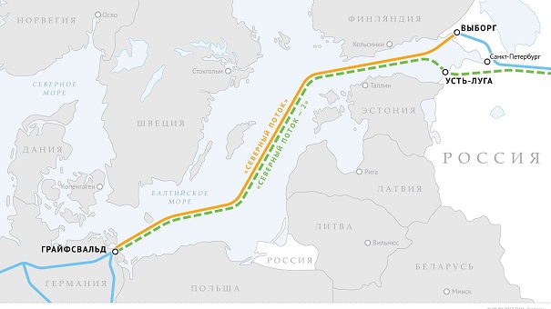 Дания запретила прохождение «Северного потока-2» через свою территорию