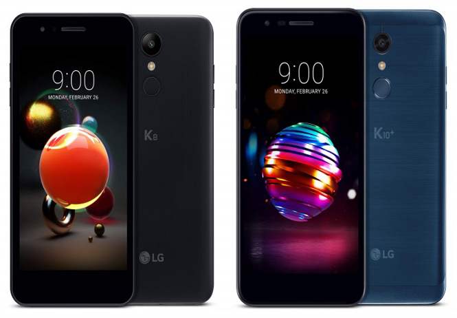 LG представила мобильные телефоны K8 и K10 2018 года