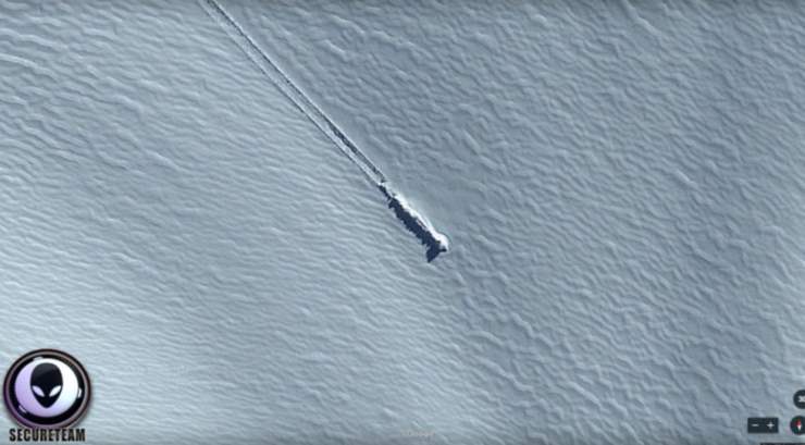 На картах Google обнаружен упавший "корабль инопланетян"
