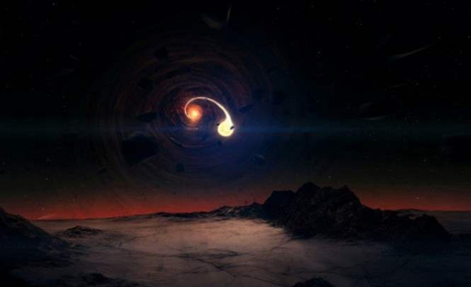 На границе Солнечной системы находится черная дыра
