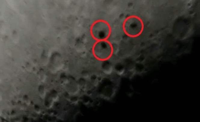 Возле Луны обнаружено три загадочных объекта