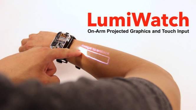 Часы LumiWatch превратят руку в сенсорный дисплей