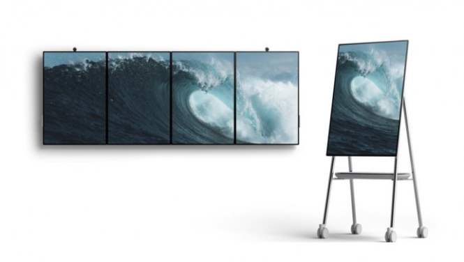 Microsoft представила огромный экран для работы в офисе Surface Hub 2