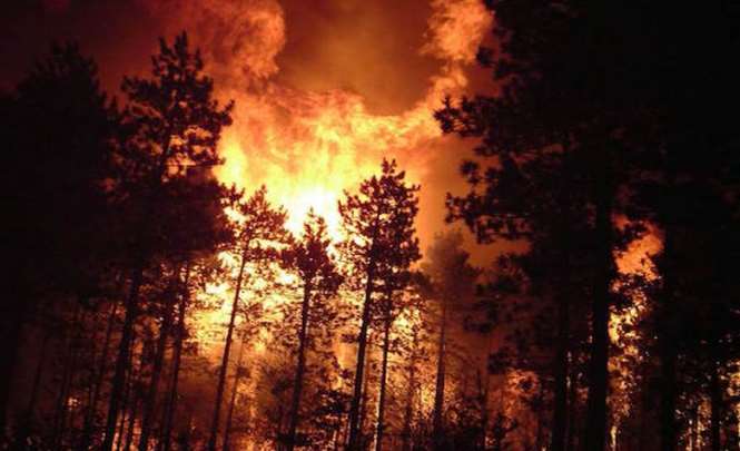 Лесные пожары, похожие на мистику