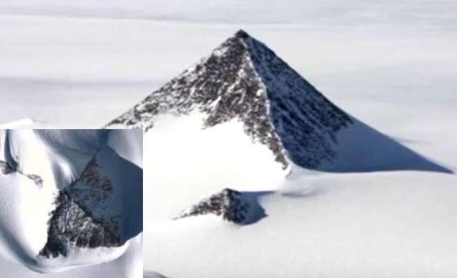 На картах Google замазали Антарктиду, чтобы не было видно загадочной пирамиды