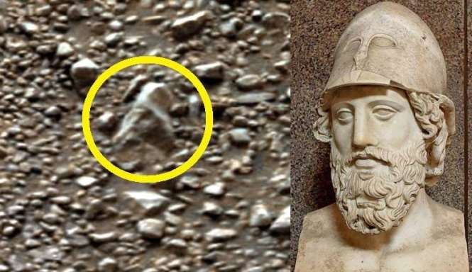 Голова древнеримской статуи обнаружена на Красной планете