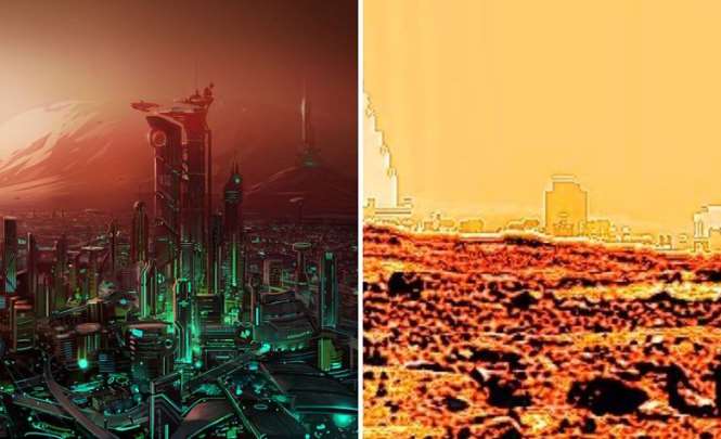 На Марсе обнаружены города