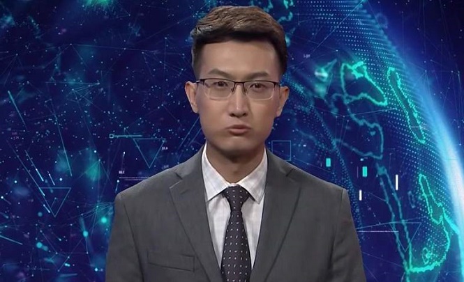 Китайский робот на должности телеведущего