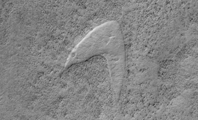 «Логотип Звездного флота» на Марсе