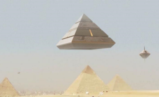 Видео летающей пирамиды появилось в сети