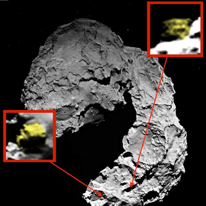 Два «инопланетных корабля» увидели на комете Чурюмова-Герасименко