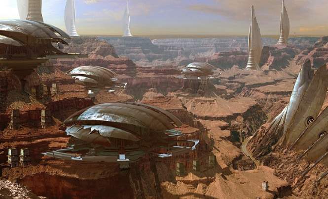 На Марсе уфологи увидели "город"