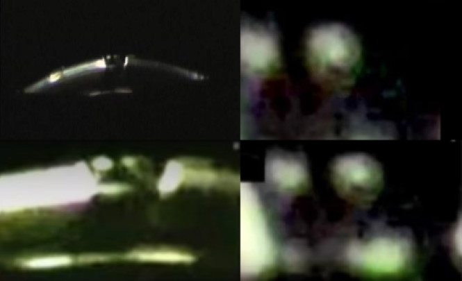 Сквозь стекло в НЛО впервые удалось рассмотреть пилотов-инопланетян.