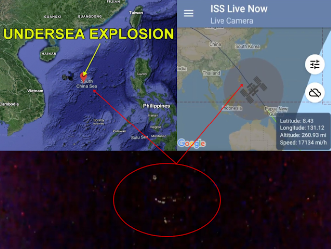 Что огромный НЛО забыл над Южно-Китайским морем 20 ноября?